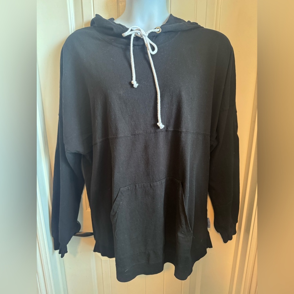 NWT Black Spirit Jersey Hoodie w/Los Angeles Lettered Across Back & Shoulders - Picture 3 of 9
